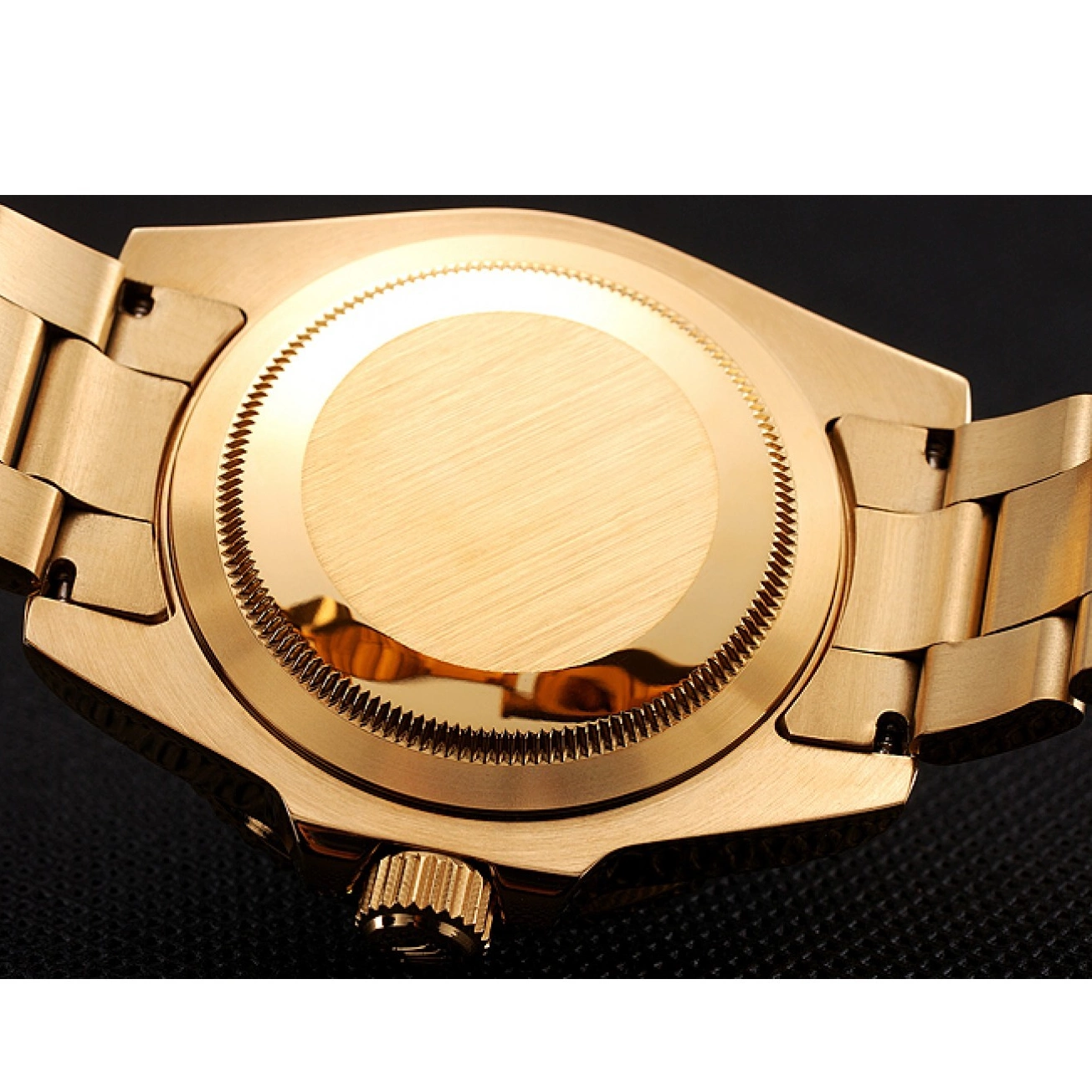 Aaa replica watch Swiss 1453749 Case Gold GMT Gold Dial II Bracelet Rolex And Bezel Master Black 0716